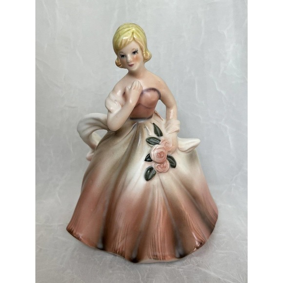 Vintage 1950s Napcoware X6362 Ceramic Girl Planter Vase - Picture 1 of 9